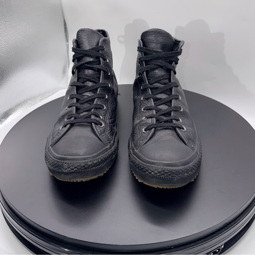 Converse All Star Waterproof Genuine Leather Mens Size 13 Black